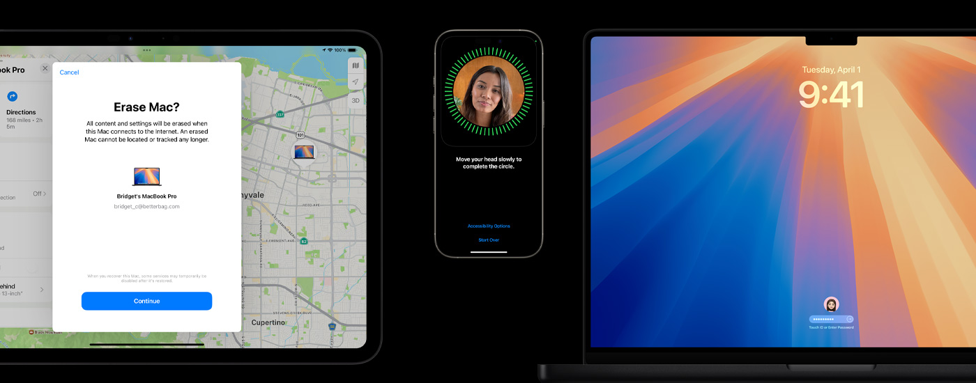 一部 iPad、一部 iPhone 和一台 Mac。