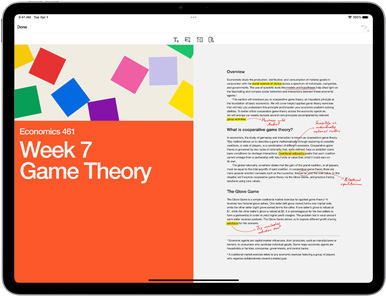 iPad Air 屏幕上显示 Adobe Acrobat Reader app