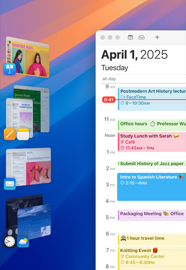 各种 iOS app 在桌面上以分组形式显示。