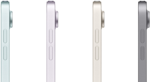 四款不同色彩的 iPad Air